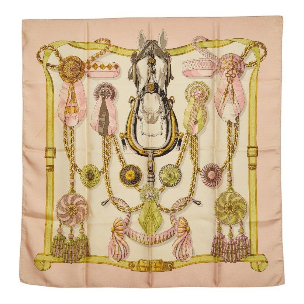 Hermes Carre90 Frontaux et Cocardes Silk Scarf